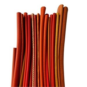 20 Designer Orange Faux Leather Swatches Quilting Crafts Sewing Upholstery